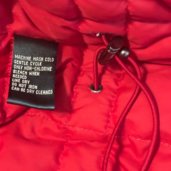 Lauren Ralph Lauren Vibrant Red Hooded Puffer Coat - Picture 13 of 15